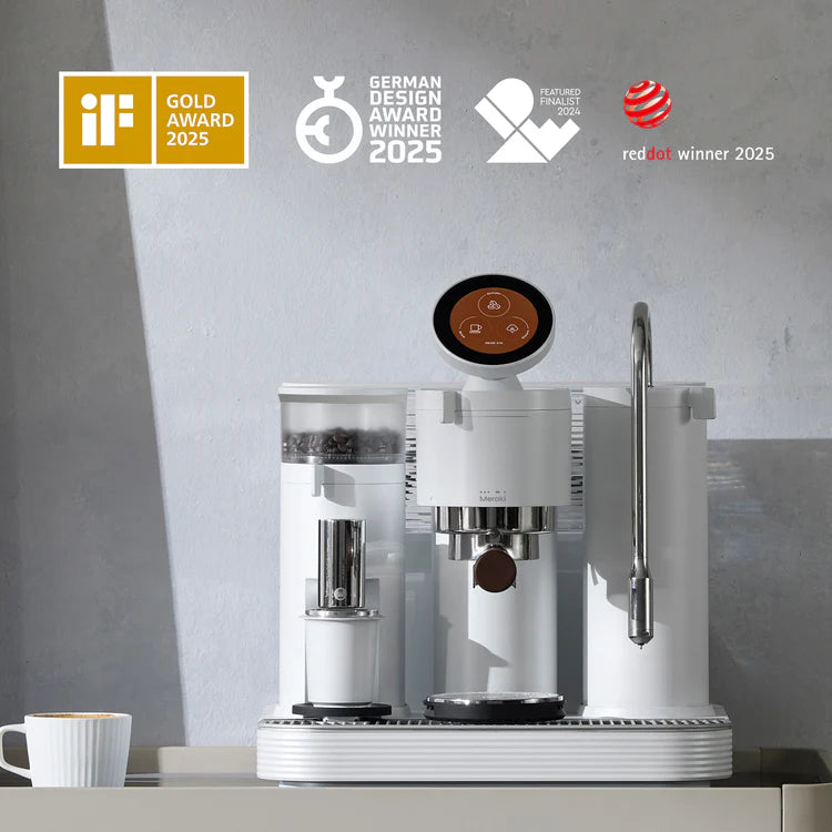 Meraki Espresso Machine White (Gen 2) + Coffee Cart