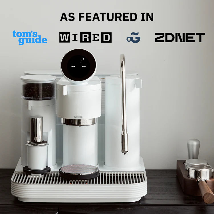 Meraki Espresso Machine White (Gen 2) + Coffee Cart