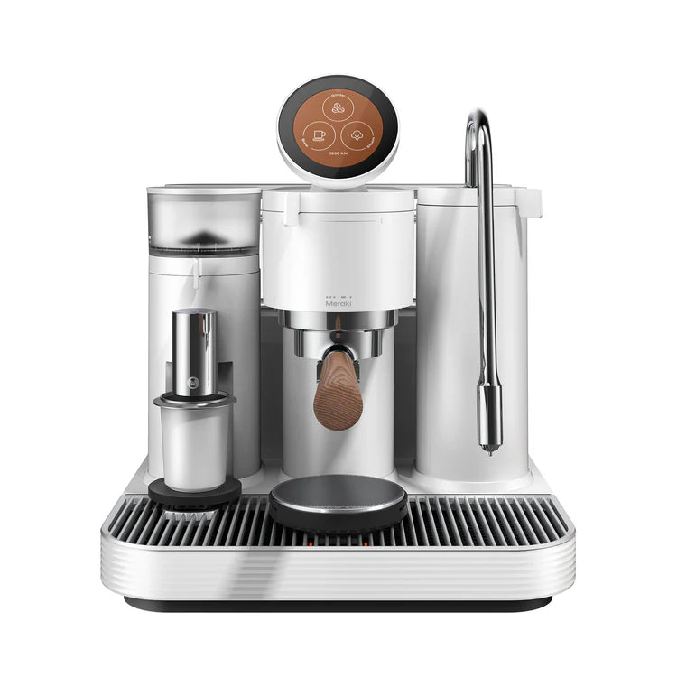 Meraki Espresso Machine White (Gen 2) + Coffee Cart
